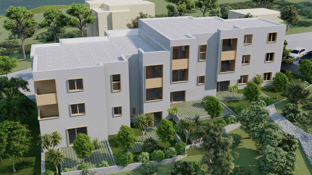 Trogir, Slatine, prodaja stana u novogradnji s pogledom na more