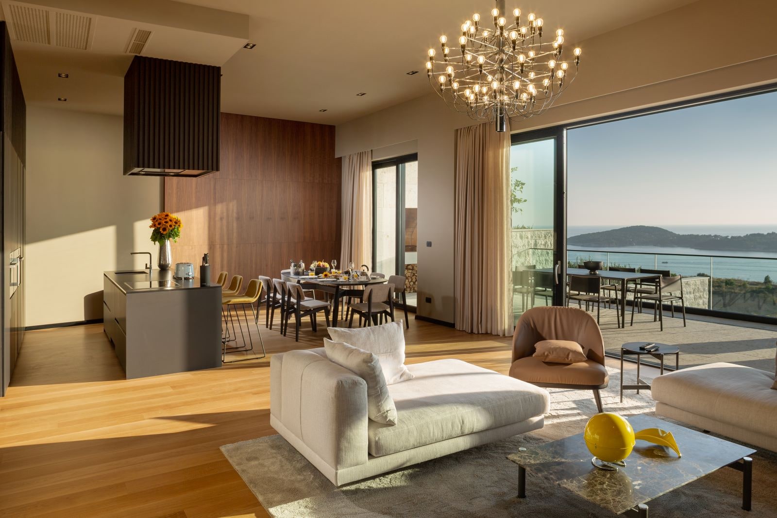 Luxury villa with panoramic sea view for sale near Dubrovnik